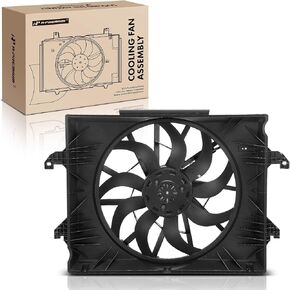A-Premium Engine Radiator Cooling Fan Assembly Compatible with Select Ram Models - 1500 2019 2020 2021 2022 2023 - Replace# 68268606AA, 68268606AB