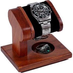 Watches Stand - Wood Watch Watch Tand For Men and Women's Collection ، Watch Holder Wrist ، Watch Watch Tower Tower Jewelry Organizer للحلقات ، فكرة هدية لأبي ، للأب.