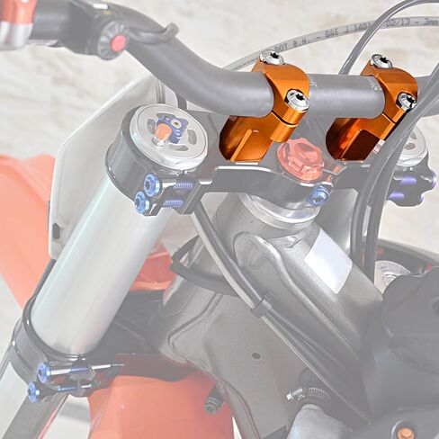 Motorcycle Handlebar Mounts Clamp Riser Aluminum Compatible with KTM 125-530 SX/SXF/XC/XCF/XCW/EXC/EXCF 2005-2015 125-500 XCW/EXC/EXCF 2016-2023 690 SMC 2008-2010,See fitment in Saudi Arabia