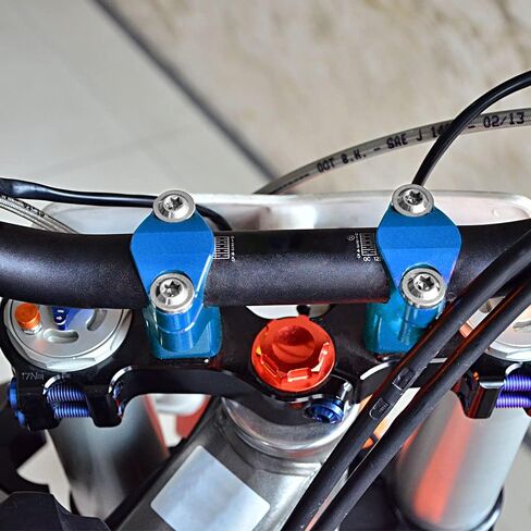 Motorcycle Handlebar Mounts Clamp Riser Aluminum Compatible with KTM 125-530 SX/SXF/XC/XCF/XCW/EXC/EXCF 2005-2015 125-500 XCW/EXC/EXCF 2016-2023 690 SMC 2008-2010,See fitment in Saudi Arabia