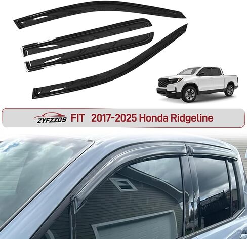 Window Visors Rain Guards Fit 2022, 2023, 2024, 2025 Honda Civic Sedan Side Window Deflectors Vent Shades Sun Visors Mugen Style Tape-On 4PCS in Saudi Arabia