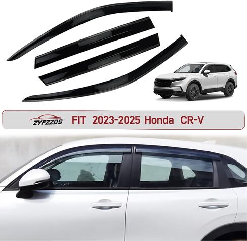 Window Visors Rain Guards Fit 2022, 2023, 2024, 2025 Honda Civic Sedan Side Window Deflectors Vent Shades Sun Visors Mugen Style Tape-On 4PCS in Saudi Arabia