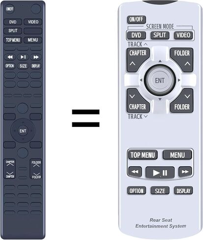 New 86170-45030 Replacement Remote Control fit for 2015-2017 Toyota Sienna Rear DVD Entertainment System 8617045030R 8617045030L in Saudi Arabia