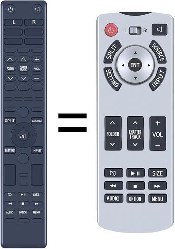 New 86170-45030 Replacement Remote Control fit for 2015-2017 Toyota Sienna Rear DVD Entertainment System 8617045030R 8617045030L in Saudi Arabia