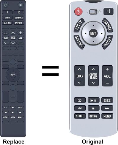 New 86170-45030 Replacement Remote Control fit for 2015-2017 Toyota Sienna Rear DVD Entertainment System 8617045030R 8617045030L in Saudi Arabia