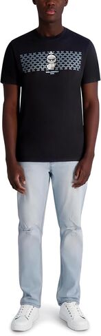 Karl Lagerfeld Paris Men's Short Sleeve Crewneck Graphic Design T-Shirt in Saudi Arabia