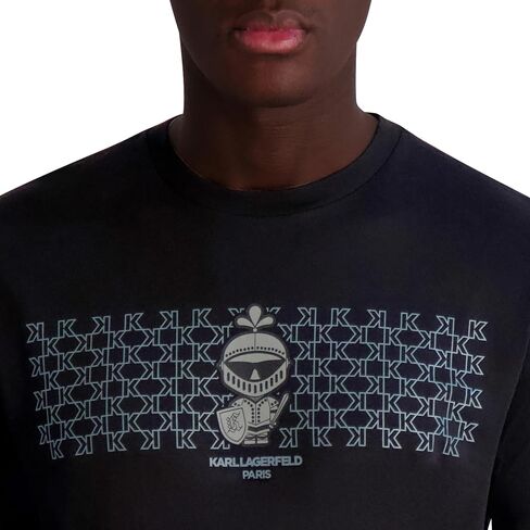 Karl Lagerfeld Paris Men's Short Sleeve Crewneck Graphic Design T-Shirt in Saudi Arabia
