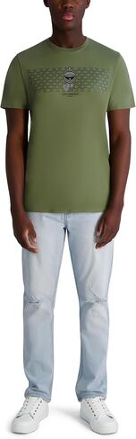 Karl Lagerfeld Paris Men's Short Sleeve Crewneck Graphic Design T-Shirt in Saudi Arabia