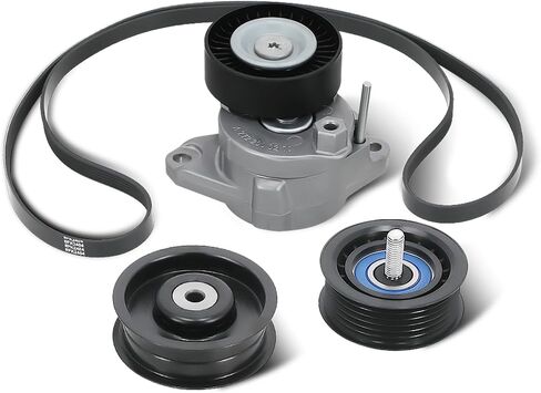 MaxPeedingRods محرك محرك حزام حزام الموتر و Pulley Bulley حزام السربنتين ، من أجل مرسيدس-بنز ML550 ML350 GL450 GL550 SLK280 SLK300 E350 R350 G550 C280 C230 06-11 ، استبدل# 2722000070 | 2722021419 in Saudi Arabia