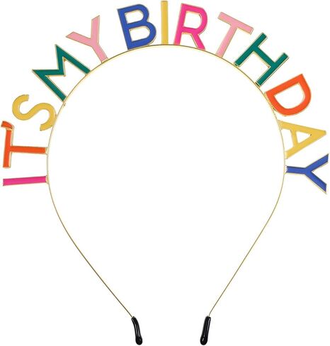 Its My Birthday Headband,Rainbow Happy Birthday Headband,Colorful Metal Its My Birthday Crown for Women Girls Kids in Saudi Arabia