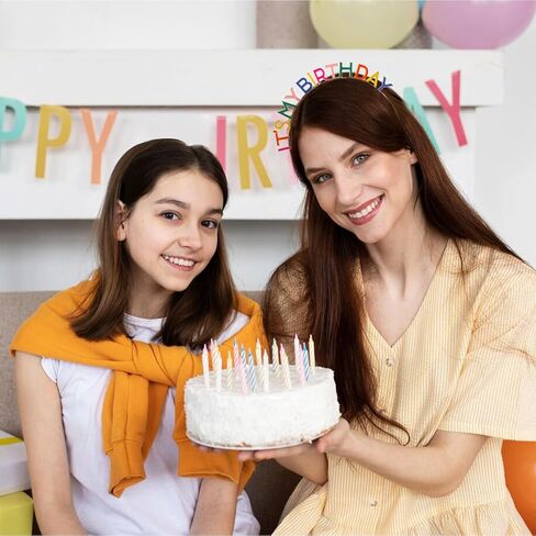 Its My Birthday Headband,Rainbow Happy Birthday Headband,Colorful Metal Its My Birthday Crown for Women Girls Kids in Saudi Arabia