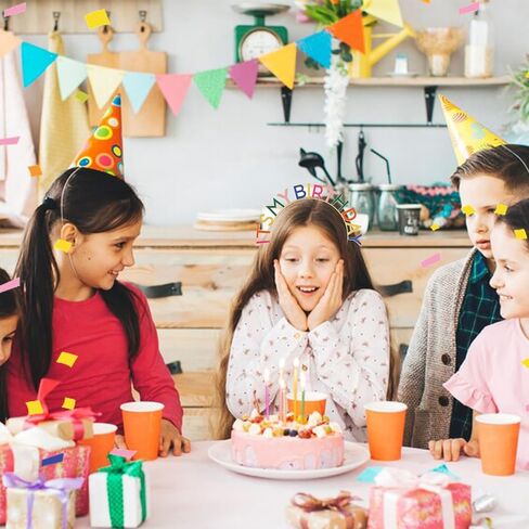 Its My Birthday Headband,Rainbow Happy Birthday Headband,Colorful Metal Its My Birthday Crown for Women Girls Kids in Saudi Arabia