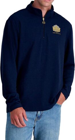 Haggar Pro Football Hall of Fame Mock Neck Quarter Zip pullover in Kuwait