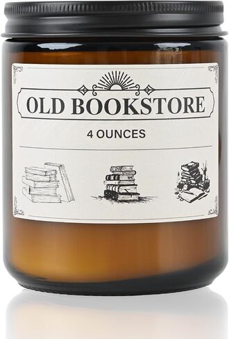 Rainy Chapters Scented Jar Candle - 100% Soy Wax Aromatherapy Candle with Juniper & Cedar Notes, Long-Lasting Fragrance for Home, Relaxation Romantic Ambience (4oz, 20-Hour Burn Time) in Kuwait