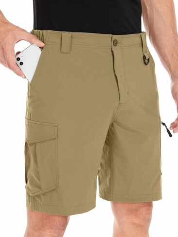 Mens Cargo Shorts, Lightweight Hiking Shorts for Men, Multi-Pocket Quick Dry Fishing ShortsFor Golf,Camping, Travel in Kuwait