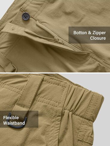 Mens Cargo Shorts, Lightweight Hiking Shorts for Men, Multi-Pocket Quick Dry Fishing ShortsFor Golf,Camping, Travel in Kuwait