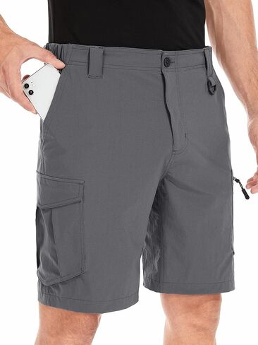 Mens Cargo Shorts, Lightweight Hiking Shorts for Men, Multi-Pocket Quick Dry Fishing ShortsFor Golf,Camping, Travel in Kuwait
