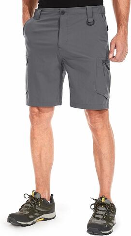 Mens Cargo Shorts, Lightweight Hiking Shorts for Men, Multi-Pocket Quick Dry Fishing ShortsFor Golf,Camping, Travel in Kuwait
