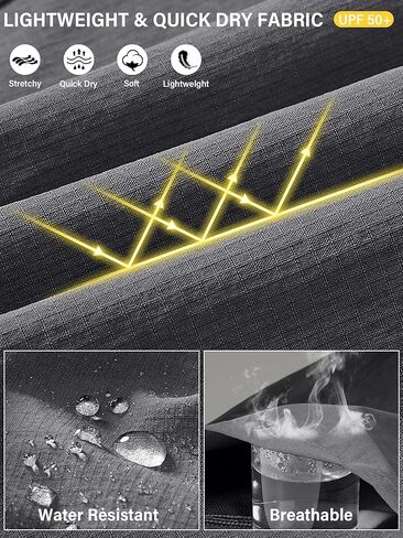 Mens Cargo Shorts, Lightweight Hiking Shorts for Men, Multi-Pocket Quick Dry Fishing ShortsFor Golf,Camping, Travel in Kuwait