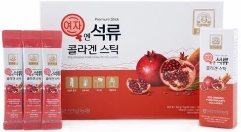 Korean Beauty Baekje Geumsan Women's Pomegranate Collagen Jelly Stick 5.1oz / 6 Count (1 Pack) in Saudi Arabia