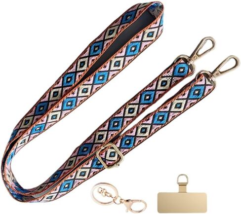 Adjustable Phone Strap Cute Guitar Strap Designer Crossbody Bag, Perfect Womens Clear Bag Accessory Cell Phone Tether Lanyard in Saudi Arabia