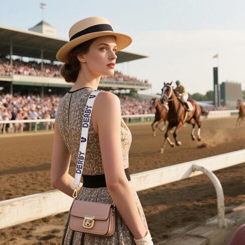 NVENF محفظة حزام Kentucky Derby محفظة استبدال السباق حصان كروس كتف حزام ملحقات Derby ملحقات (النمط F) in Kuwait