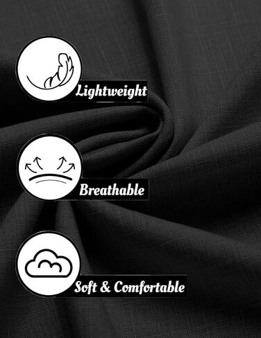 COOFANDY Mens Linen Shirt Casual Short Sleeve Button Down Shirts Summer Beach Vacation Tops in Saudi Arabia