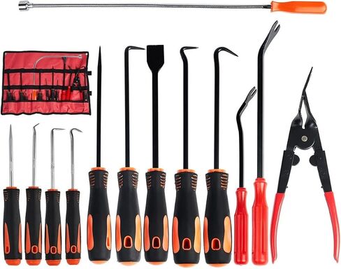 9Pcs Precision Hook and Pick Set with Scraper. Car Auto Oil Seal/O-Ring Seal Gasket Mini Precision Hooks Puller Remover,Excellent Home and Car Repair Remover Tools in Kuwait