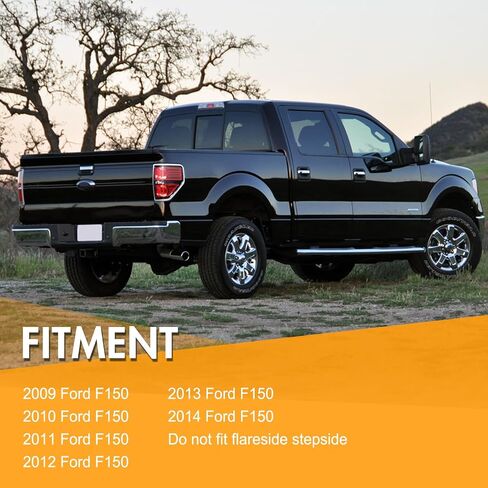 F150 Tail Lights Compatible for Ford F150 F-150 2009 2010 2011 2012 2013 2014 Tail Linght Assembly Pickup Truck Smoked Rear Brake Lamp Taillights Passenger and Driver Side Red Smoked Black in Saudi Arabia