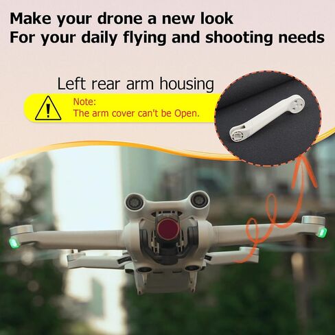 Body Arm Shell for DJI Mini 3 Pro Arms Cover Replacement for DJI Mini 3 Pro Drone Accessories Parts with Repair Tools(Right Rear Arm Cover) in Saudi Arabia