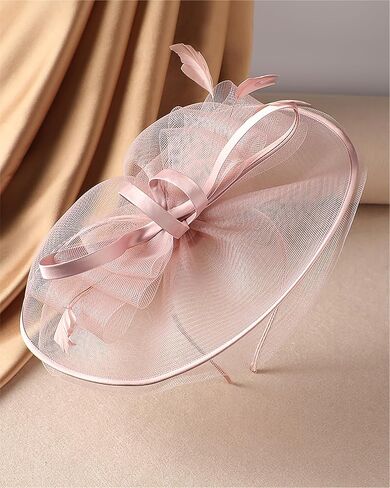 Bow Tea Party Fascinator - 2025 Derby Attire Kentucky Hat with Hairpin for Woman Prom Event Halloween Renaissance in Kuwait