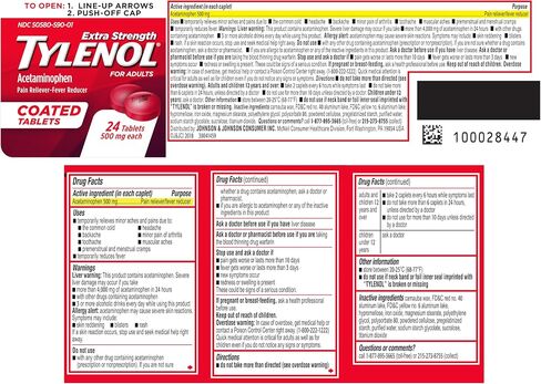 Tylenol Extra Pround Pain Reliever & Fever Complucer ، أقراص مستديرة ، 500 ملغ من حبوب آلام الأسيتامينوفين للصداع ، ألم في الأسنان وآلام التهاب المفاصل ، 24 CT in Saudi Arabia