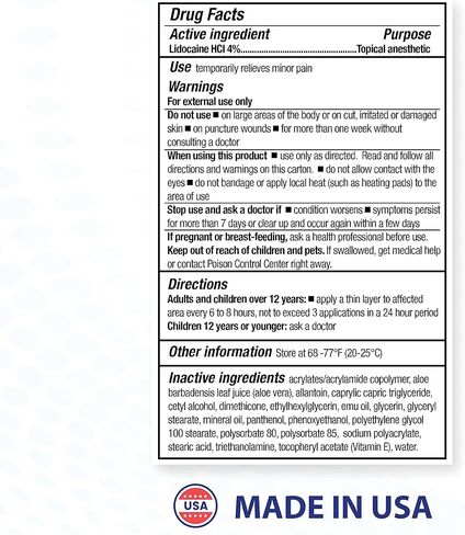 BLUE-EMU Lidocaine Pain Relief Cream for Fast, Numbing Relief, 2.7 Oz, 2 Pack in Saudi Arabia