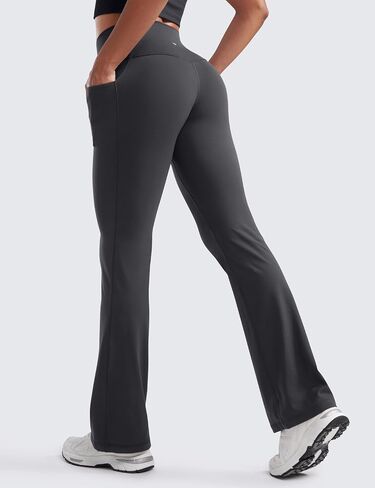 CRZ YOGA Womens Butterluxe High Waist Flare Pants 31.5" - Yoga Bootcut with Side Pockets Wide Leg Lounge Casual in Saudi Arabia