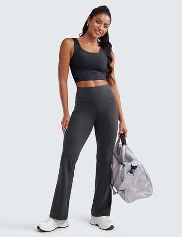 CRZ YOGA Womens Butterluxe High Waist Flare Pants 31.5" - Yoga Bootcut with Side Pockets Wide Leg Lounge Casual in Saudi Arabia