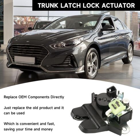 مشغل قفل قفل جذع الجذع محرك قفل قفل صندوق الجذع-متوافق مع Hyundai Sonata 2018-2019 لـ Hyundai Sonata Hybrid 2018-2019-استبدل الجزء 81230-C1500 ، 81230C1500 in Saudi Arabia