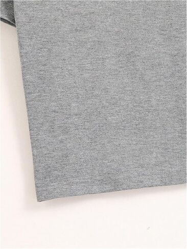 Boy's Letter Print Graphic Tees Short Sleeve Vintage T Shirt Round Neck Summer Tops Streetwear in Saudi Arabia