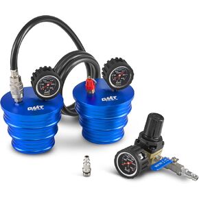 Orion Motor Tech Charge Air Cool CAC Boost Teaking Tester مع 4 "3.5" 3 "قبعات نهاية البليت ، واختبار ضغط CAC الألومنيوم مع 150 PSI Extension Line و EU Air تجهيزات من الفئة 7 و 8 شاحنات