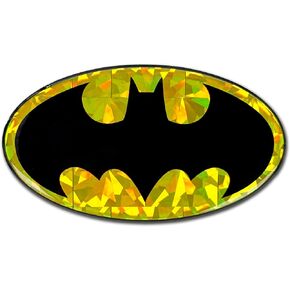 Elektroplate Officially Licensed DC Comics Batman Automotive Reflective Domed Decal (3.75" x 2") | Premium 3D All Weather Vinyl Sticker for Car, Water Bottle, Laptop, Cooler, Phone | Made in The USA