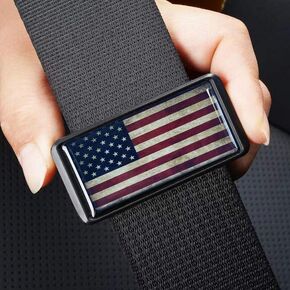2pcs as American Flag Car Car Accuster ، وغطاء حزام مقعد عالمي للسيارة لمزيد من الراحة في القيادة ، حزام كتف حزام الأمان