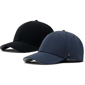 A-Game Hydro & A-Game Infinite Hat Bundle ، قبعات أداء الرجال الأسود والبحرية ، و 2 عبوة من أجل الطقس الدافئ والبارد ، والمتوسطة الحجم