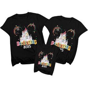 MYHALF Magical Family Matching Outfits: Cute Vacation Shirts for Mom and Mini Summer 2025 Family Trip Clothes Tops
