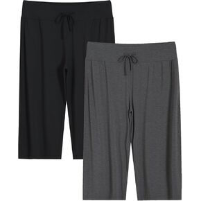 Latuza Women's Plus Size Capri Pajama Pants Soft PJ القيعان مع جيوب