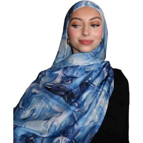ZGMYC Fashion Leopard Print Hijab Scarf for Women Instant Jersey Hijab Head Wraps Sheer Beach Scarf Sunscreen Shawls