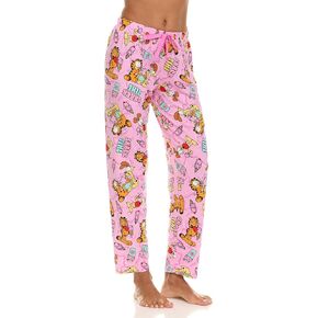 Garfield Women's All Over Print Pajama Pant with Elastic Waistband - Soft Sleepwear