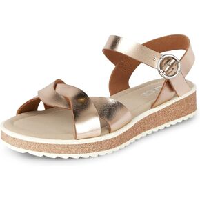 The Children's Place Girl's Platform Sandals with Adjustable Ankle Strap
