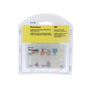 Bussmann BP/EFC-GM Emergency Fuse Pack لسيارات GM مع 24 ATM ، ATM (LP ، و ATR) ، حزمة واحدة