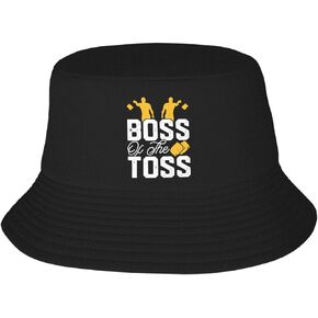 Bucket Hats Fashion Sun Cap Packable Outdoor Fisherman Hat for Women and Men Cornhole Champion 5 Bucket Hats