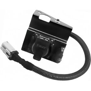 4-Flat 7-Way Trailer Tow Wiring Harness Plug, Multifunctional 4 & 7 Pin Trailer Wiring Adapter, Compatible with 2002-2004 Ford F250 F350 Super Duty Pickup Trucks, Replace# ‎2C3Z-13A576-DA