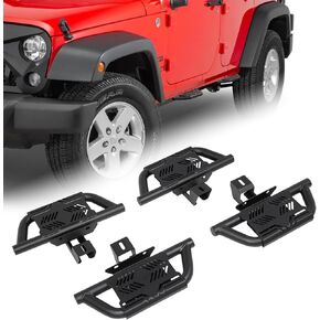 HEKA 4P Side Steps for 2007-2018 Wrangler JK JKU Unlimited 4 Doors, Running Boards